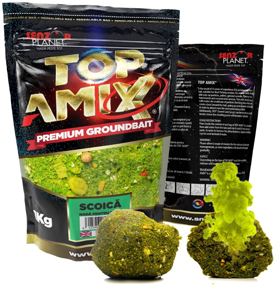 Momeală pentru pește Senzor Top Amix Scoică 1kg
