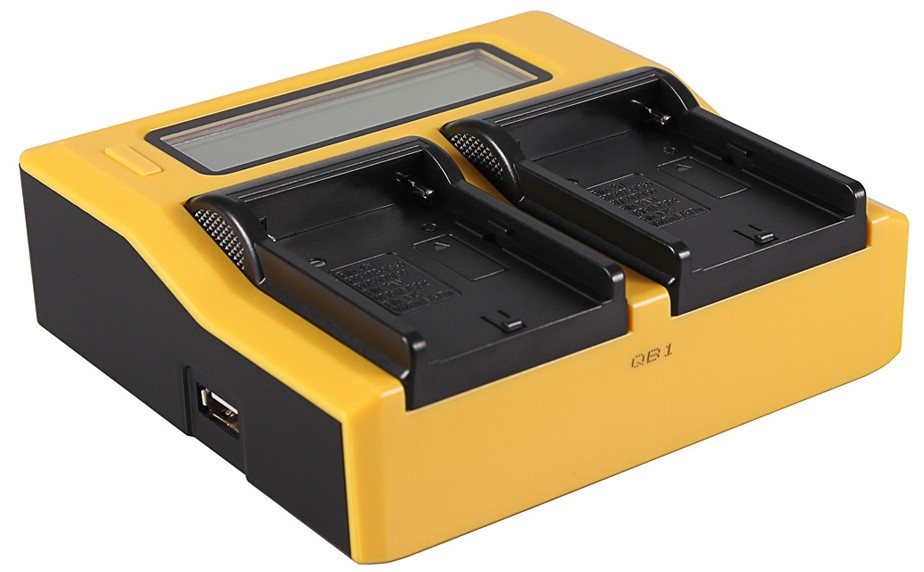 Зарядное устройство Patona Dual LCD USB for Sony NP-FM50 NP-F550 NP-F750 NP-F970