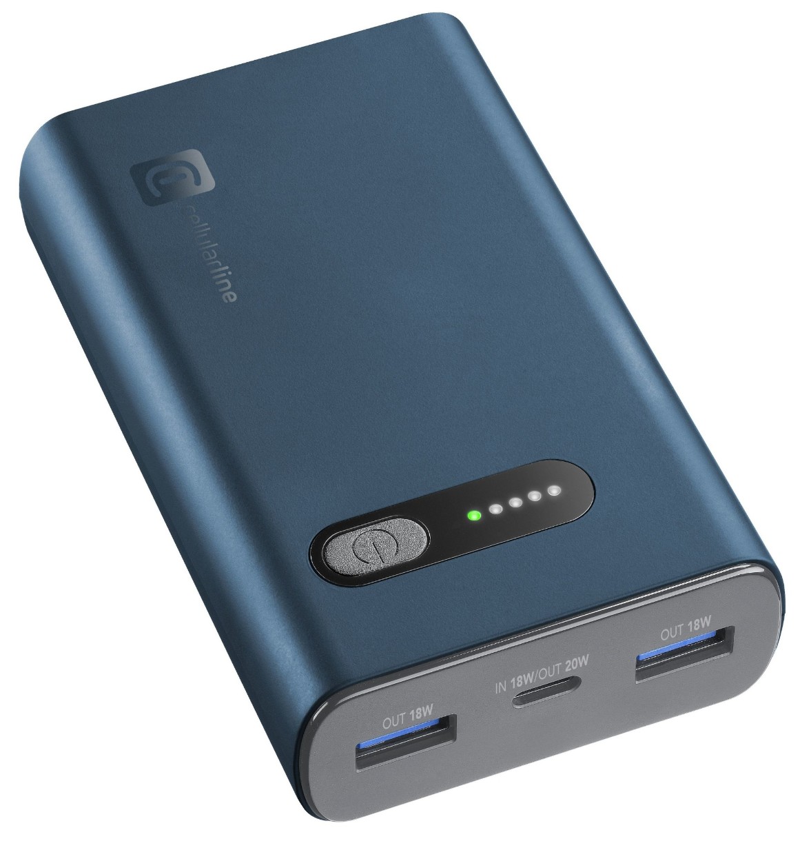 Внешний аккумулятор CellularLine Fast PD 20W 10000mAh Green