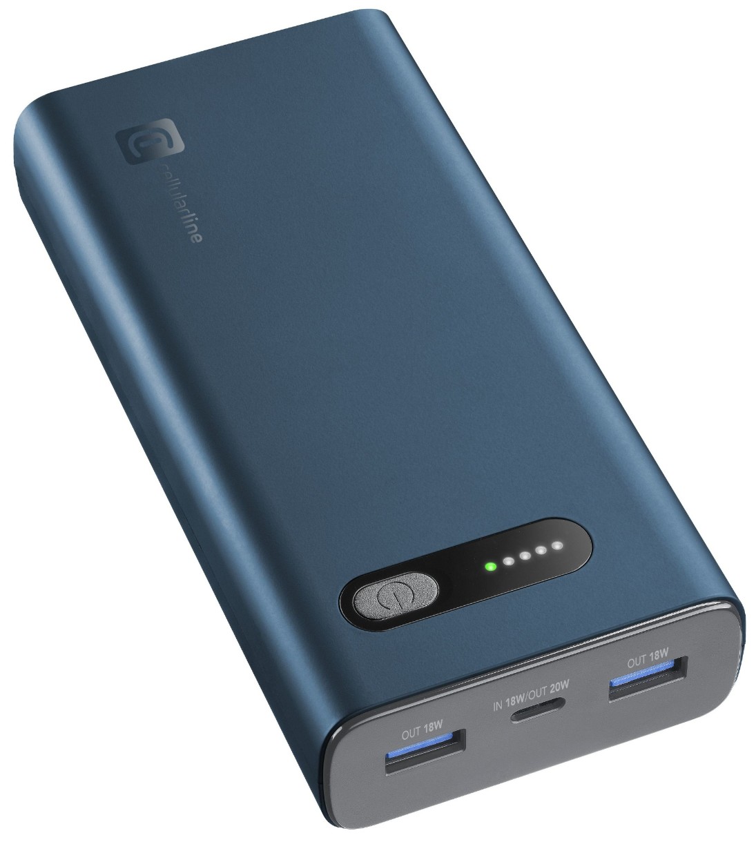 Acumulator extern CellularLine Fast PD 20W 20000mAh Green