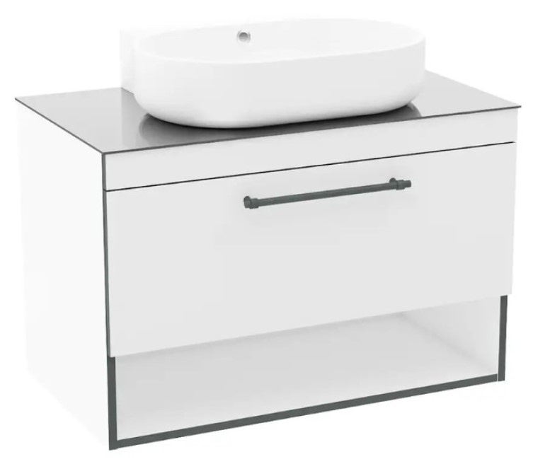 Dulap cu lavoar Imprese Black Edge f32119W