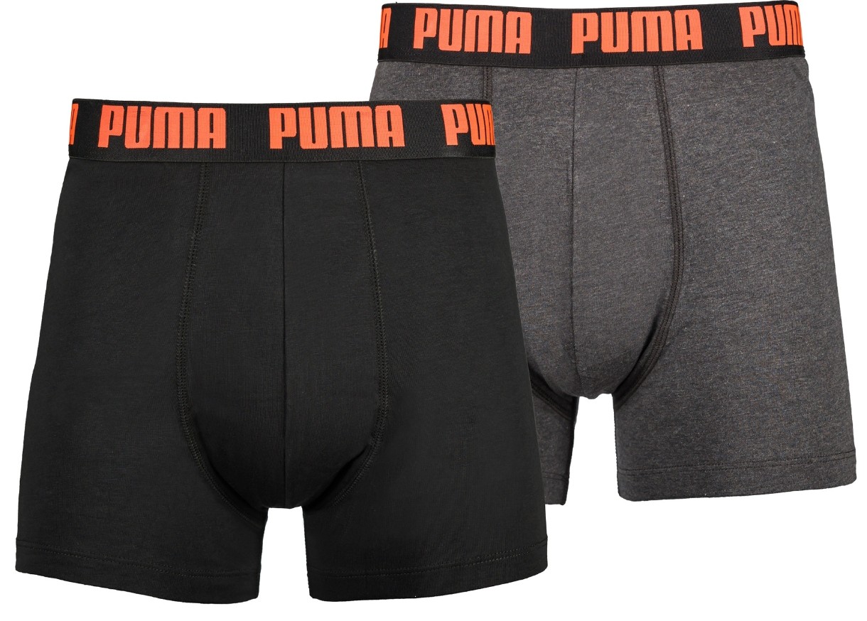 Мужские трусы Puma Basic Boxer 2P Red/Grey/Black, s.M (521015001065)