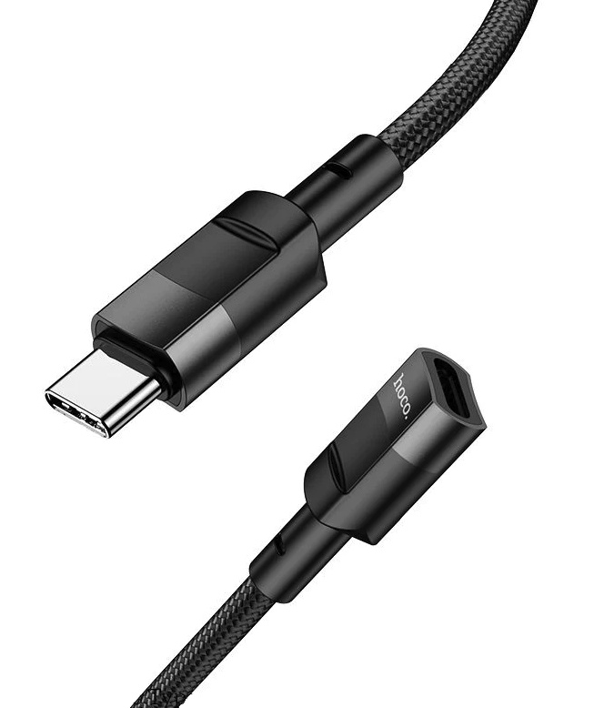 Cablu Hoco U107 Type-C to Type-C 1.2m Black