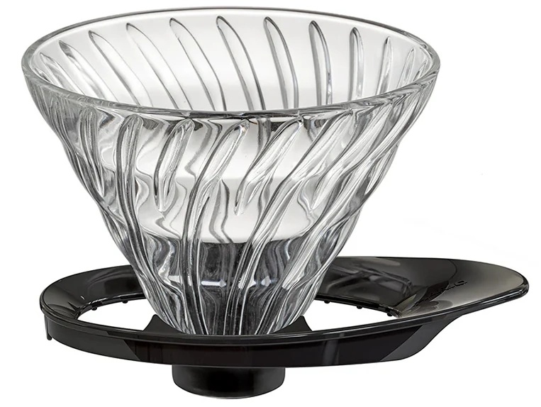 Cafetieră Hario V60 Glass Dripper 02 Black (VDGR-02-B)