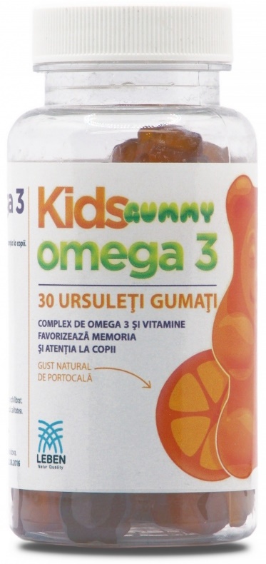 Жирные кислоты Leben Kids Gummy Omega 3 30pcs