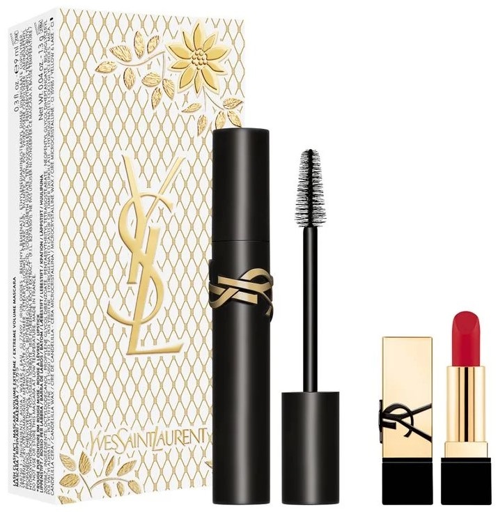 Set produse cosmetice decorative Yves Saint Laurent Lash Clash Mascara & Mini Rouge