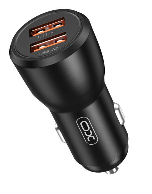 Încărcător auto XO CC55 QC18W USB12W Black