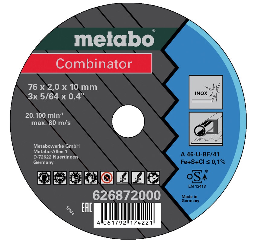 Disc de tăiere Metabo 626872000