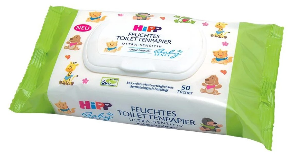 Şerveţele umede pentru copii HiPP Babysanft Ultra-Sensitive 50pcs