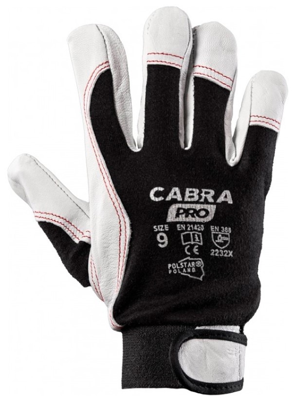 Mănuși de protecție Cabra Pro 10 Black