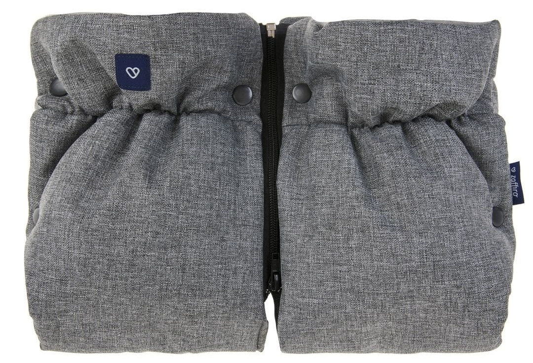 Муфта-рукавички на детскую коляску Womar Zaffiro Beige Wool Premium Melange Grey