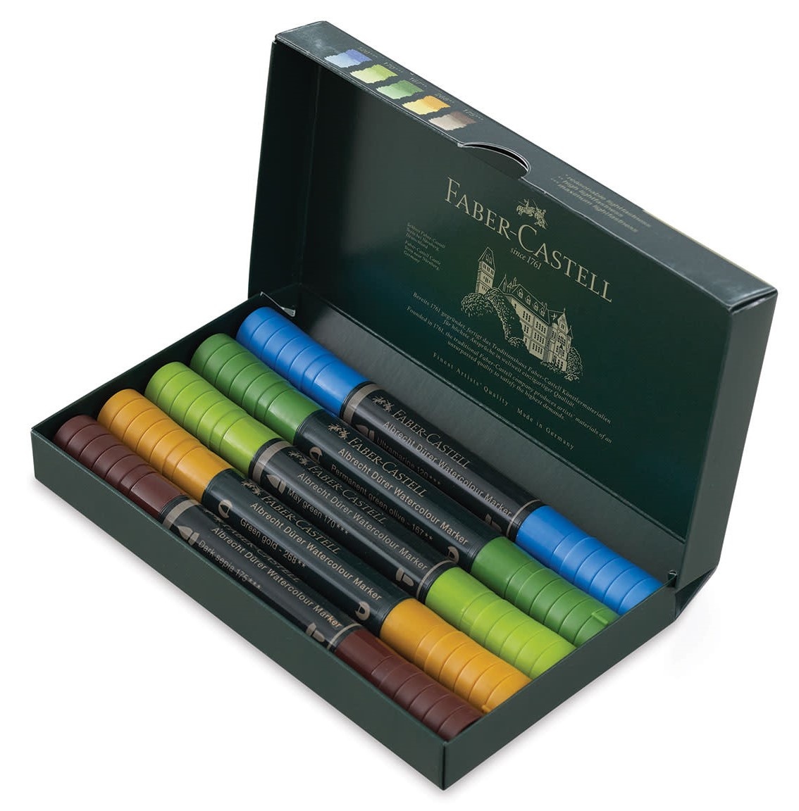 Маркеры Faber-Castell Albrecht Dürer Watercolour Marker Plein Air 5pcs