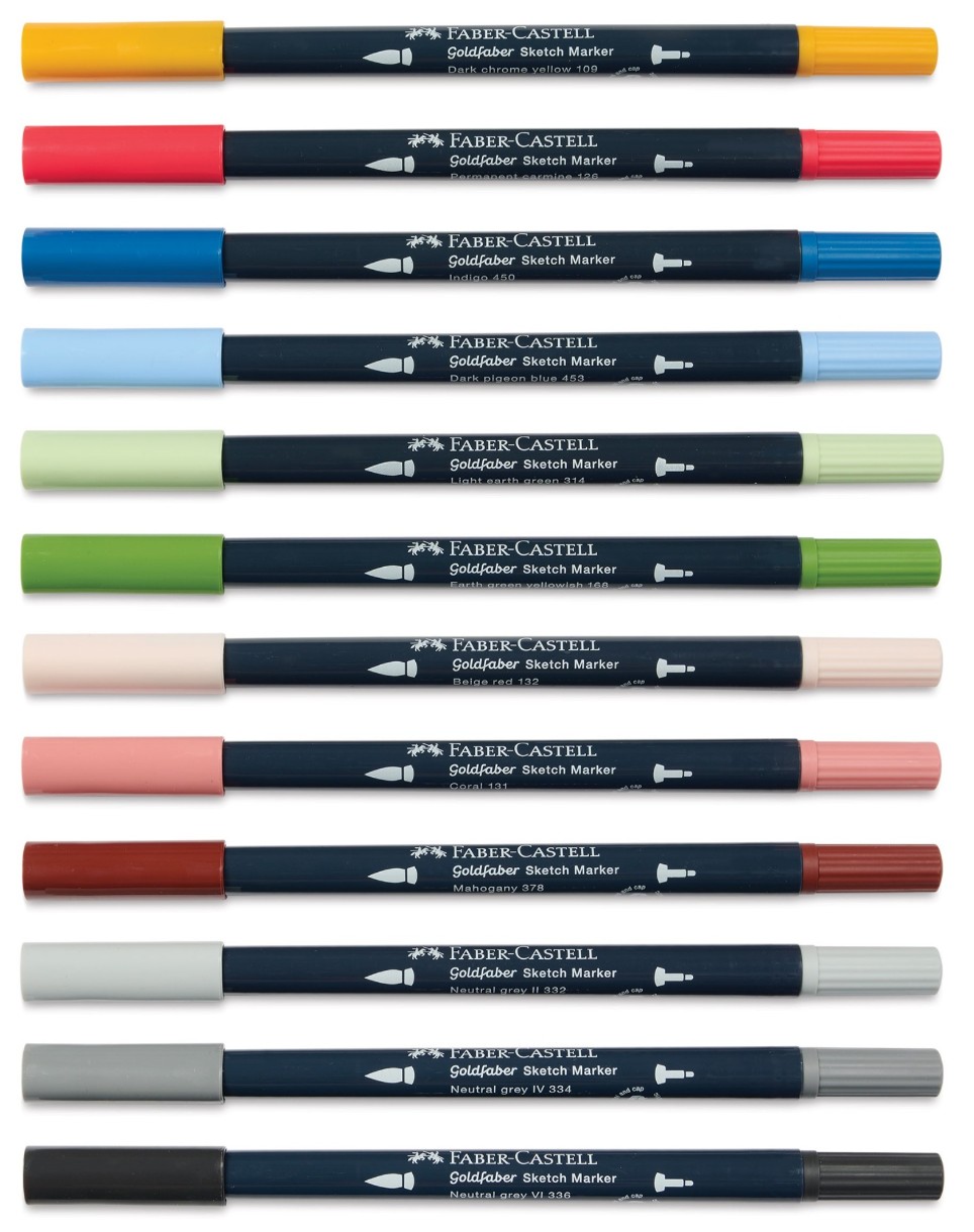 Маркеры Faber-Castell Goldfaber Sketch Dual Markers 12pcs