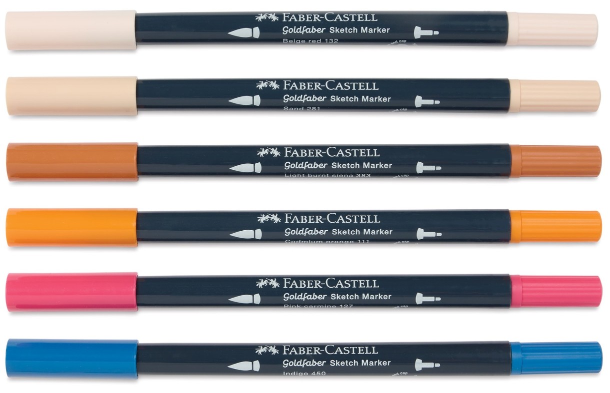 Маркеры Faber-Castell Goldfaber Sketch Dual Markers Manga 6pcs
