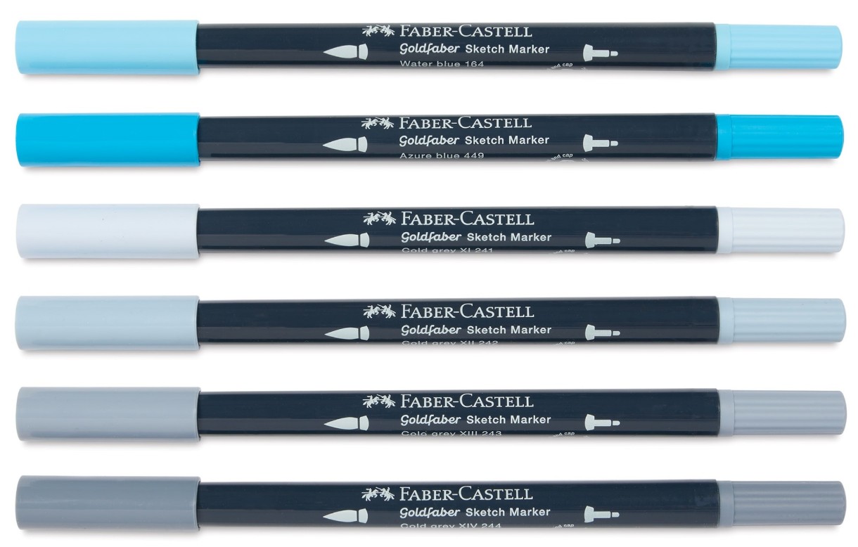 Маркеры Faber-Castell Goldfaber Sketch Dual Markers Product Design 6pcs