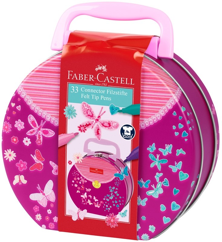 Набор фломастеров Faber-Castell Connector Handbag 33pcs