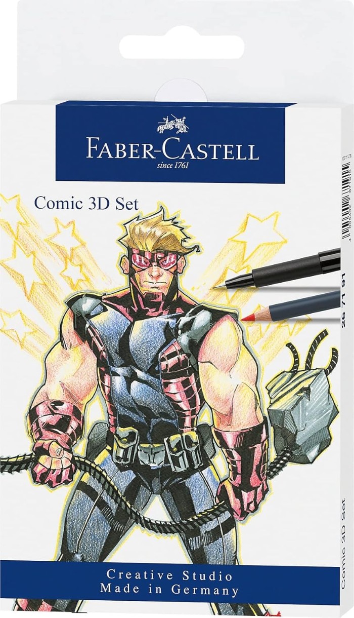 Pix liner Faber-Castell Pitt Artist Pens Comic 3D Set 11pcs