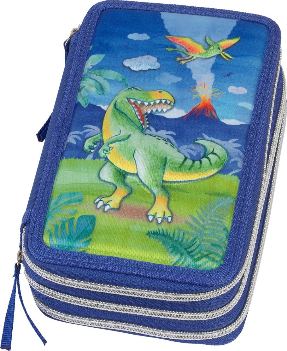 Школьный пенал Faber-Castell Triple Decker Pencil Case Dinosaur