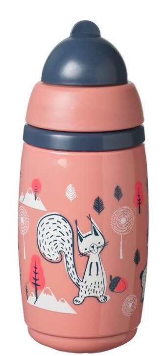 Cana cu pai Tommee Tippee Superstar Insulated Straw Cup 12m+ 266ml Pink