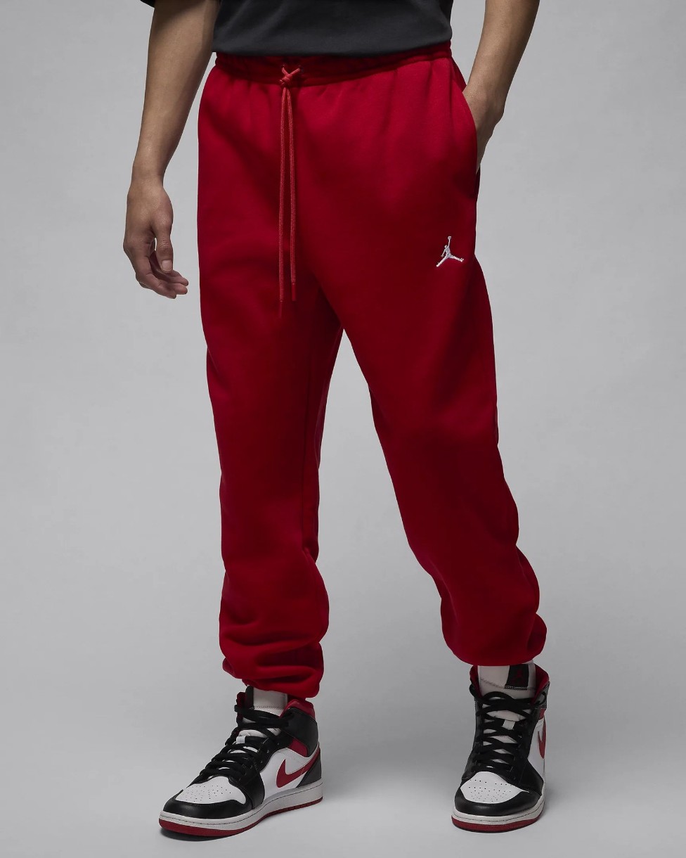 Pantaloni spotivi pentru bărbați Nike M Jordan Brkln Flc Pant Gym Red/White, s.L