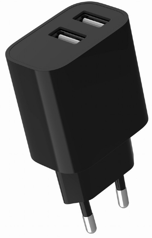 Зарядное устройство Gembird TA-UC-2A12-01-BK
