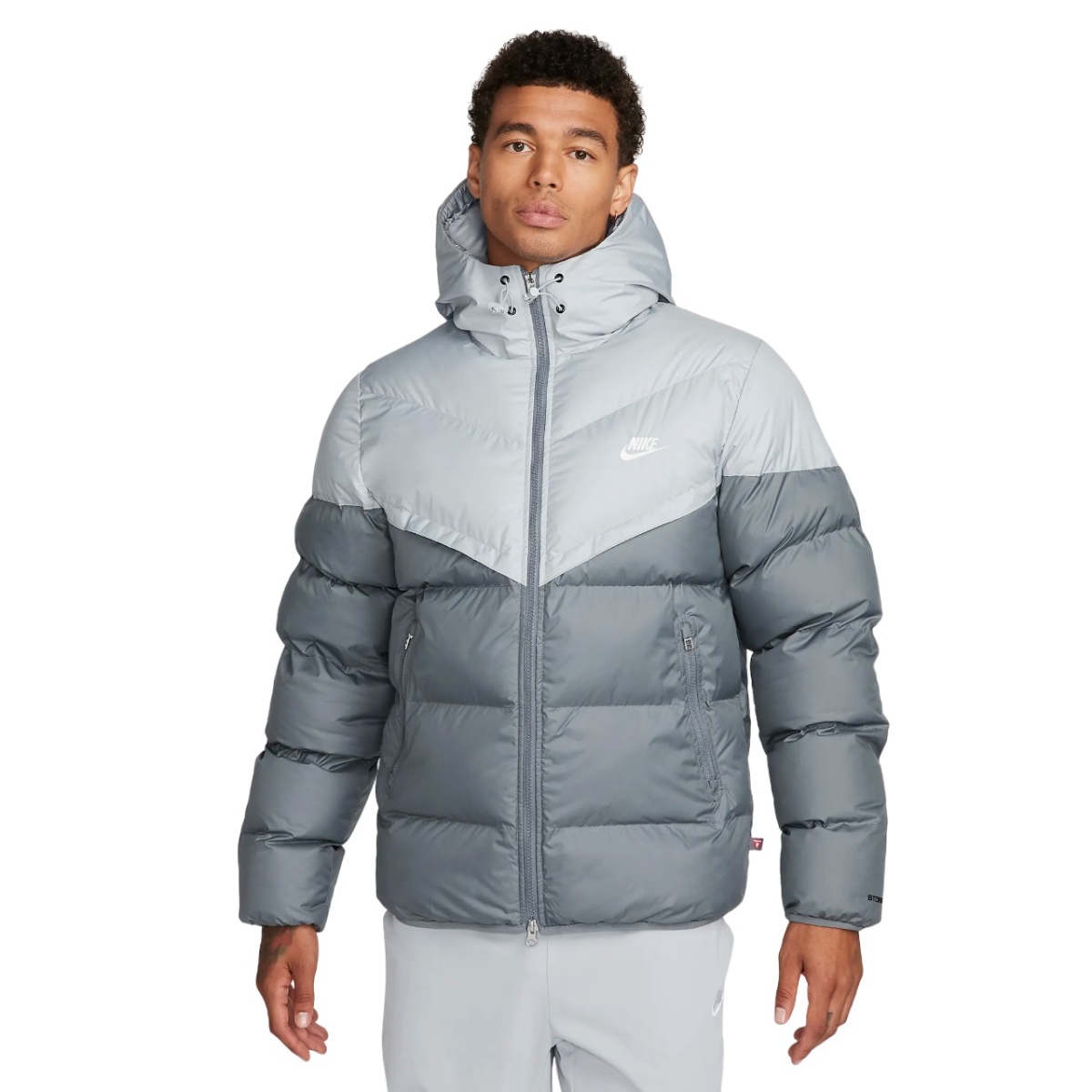 Мужская куртка Nike M Nk Sf Wr Pl-Fld Hd Jkt Light Smoke Grey/Sail, s.XXL