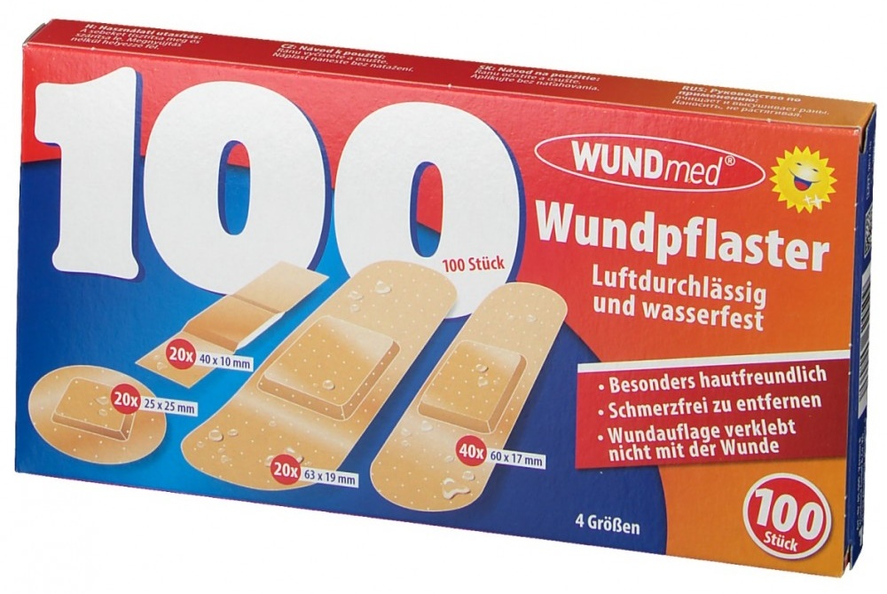 Медицинский пластырь WUNDmed Wound Care 100pcs