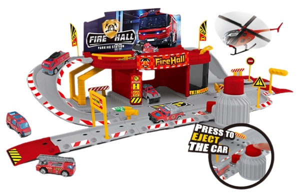 Set jucării transport Essa Toys Fire Hall (MH-109)