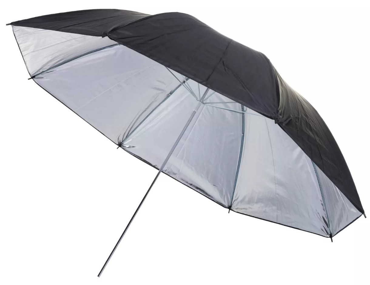 Umbrela Bresser BR-BS110 110cm Black/Silver