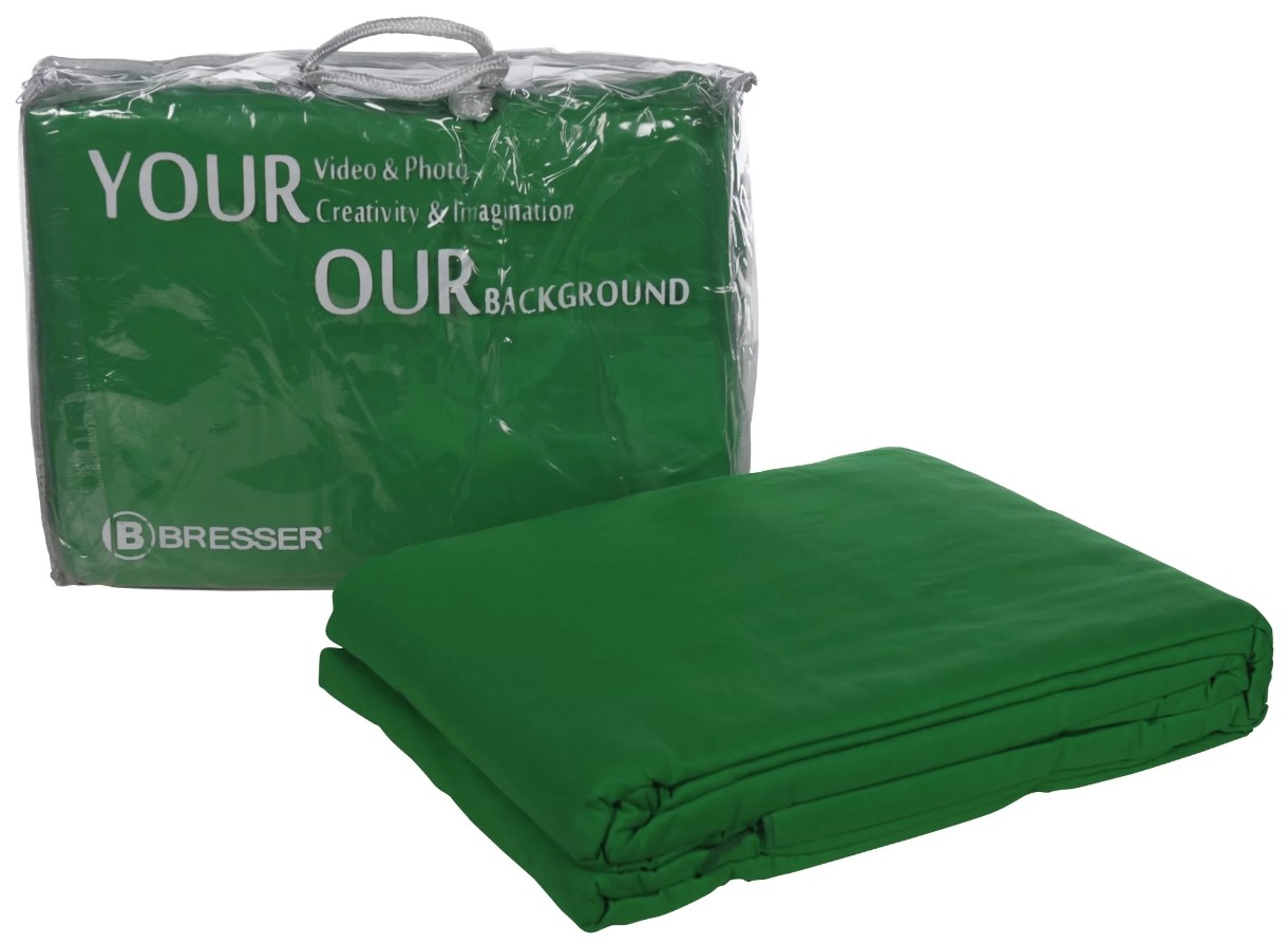 Фон студийный Bresser Y-9 Fundal Textil 6x6m Chromakey green