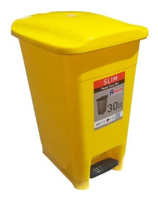 Урна Afacan Plastik Yellow 30L (SPK-30105)