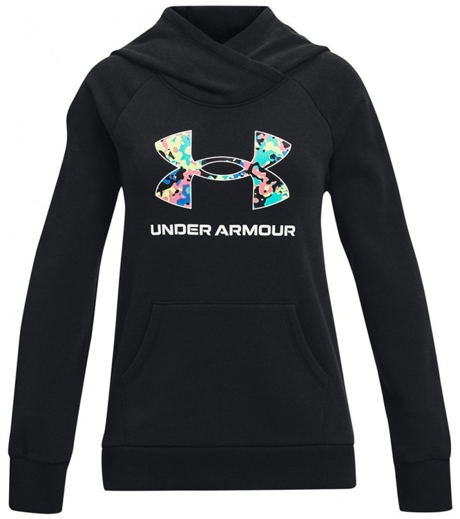 Hanorac pentru copii Under Armour Rival Logo Hoodie Black, s.132