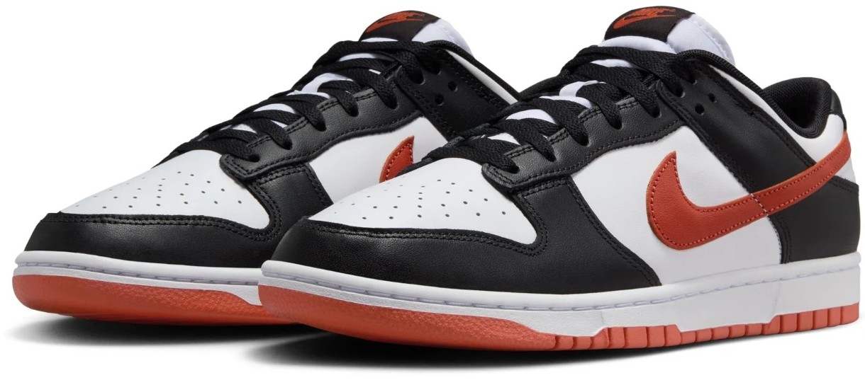 Ghete pentru bărbați Nike Dunk Low Retro Bttys White/Dragon Red/Black, s.40.5