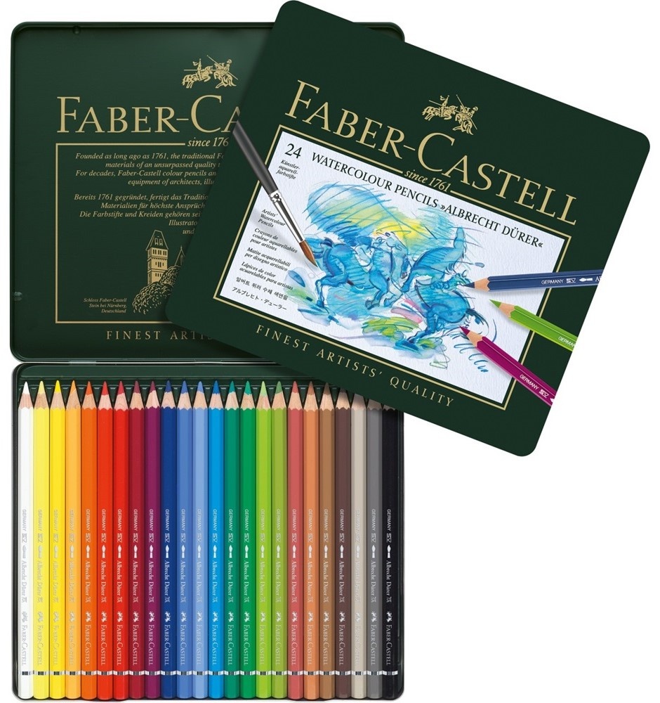 Набор цветных карандашей Faber-Castell Albrecht Dürer Watercolour Pencils 24pcs
