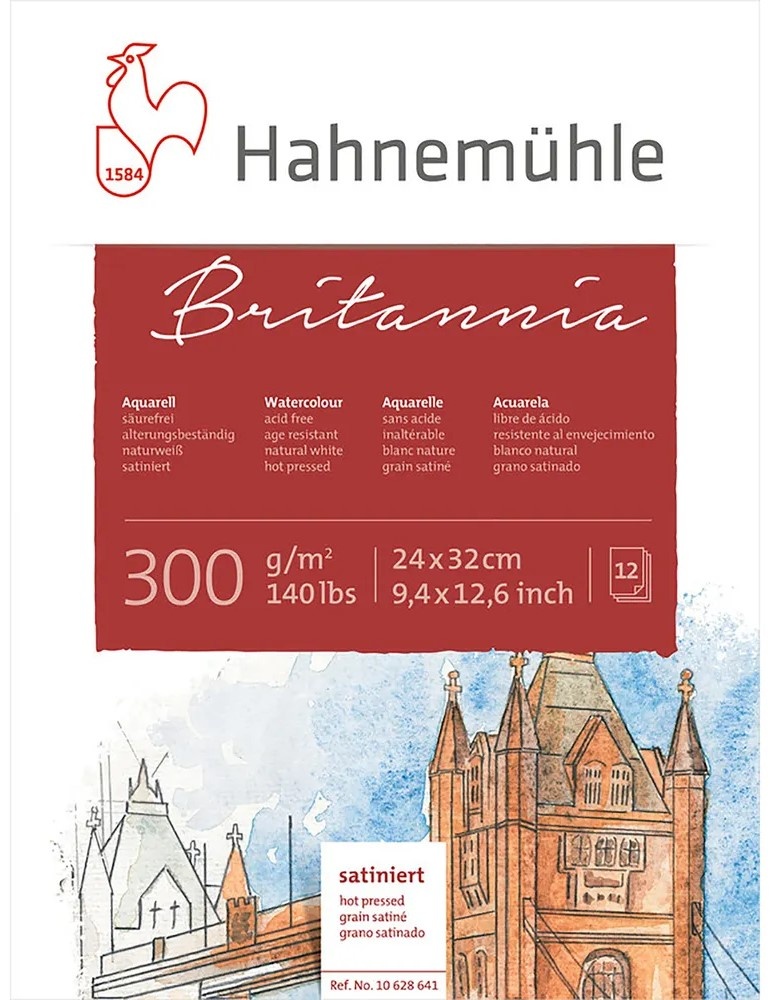 Скетчбук Hahnemühle Britannia 24x32 Hot Pressed