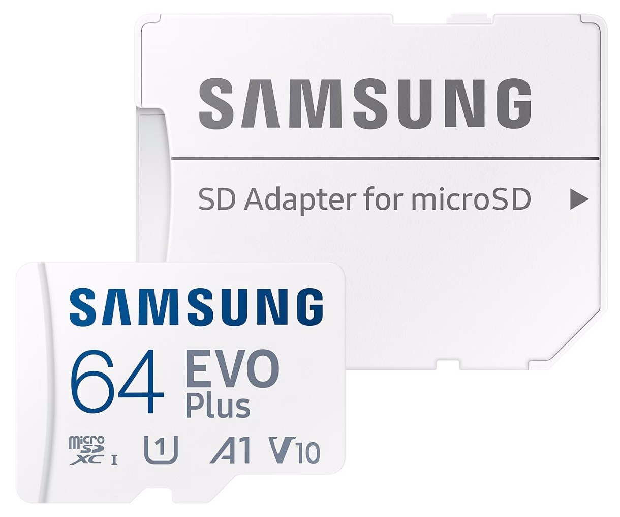 Карта памяти Samsung MicroSDXC EVO Plus 64Gb Class 10 UHS-I (U3) + SD adapter (MB-MC64SA)