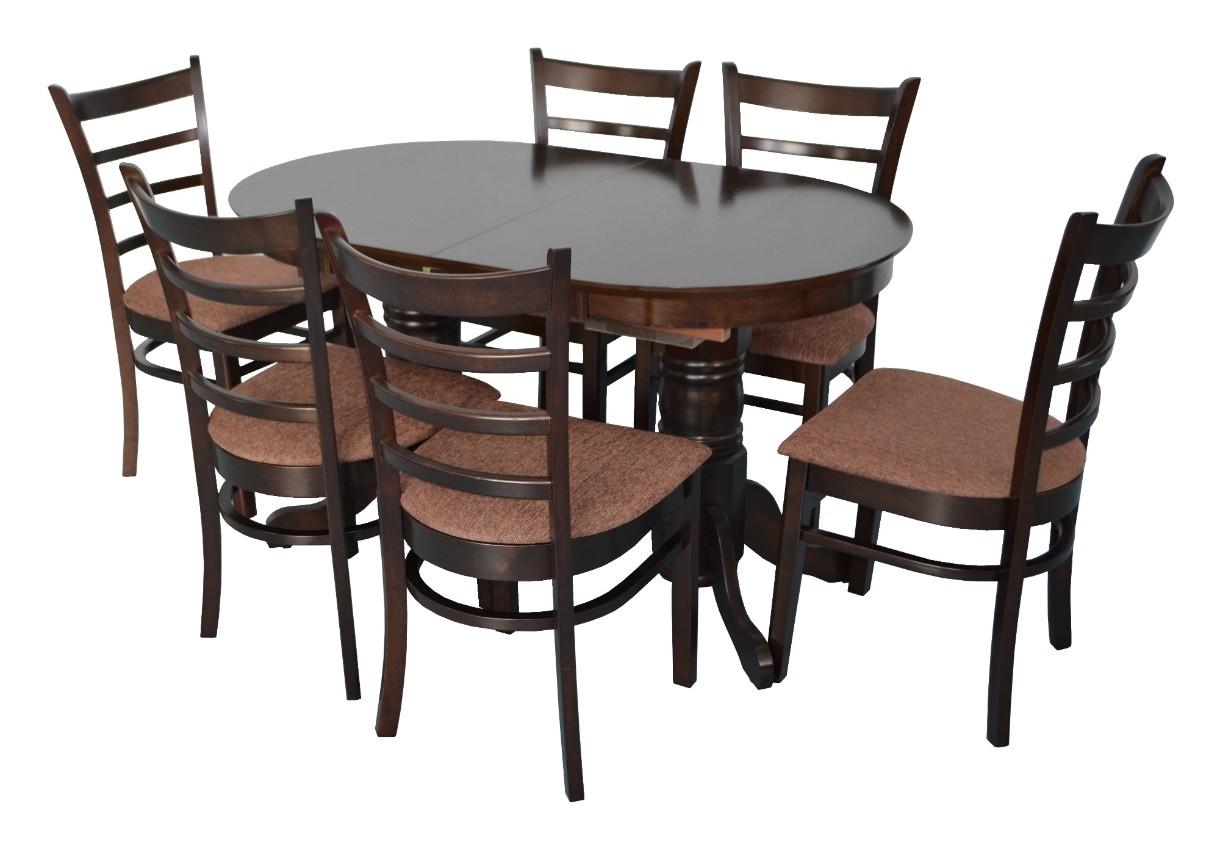 Комплект для столовой Evelin HV-31N Chocolate + 6 Coco Chocolate/F-789 Brown