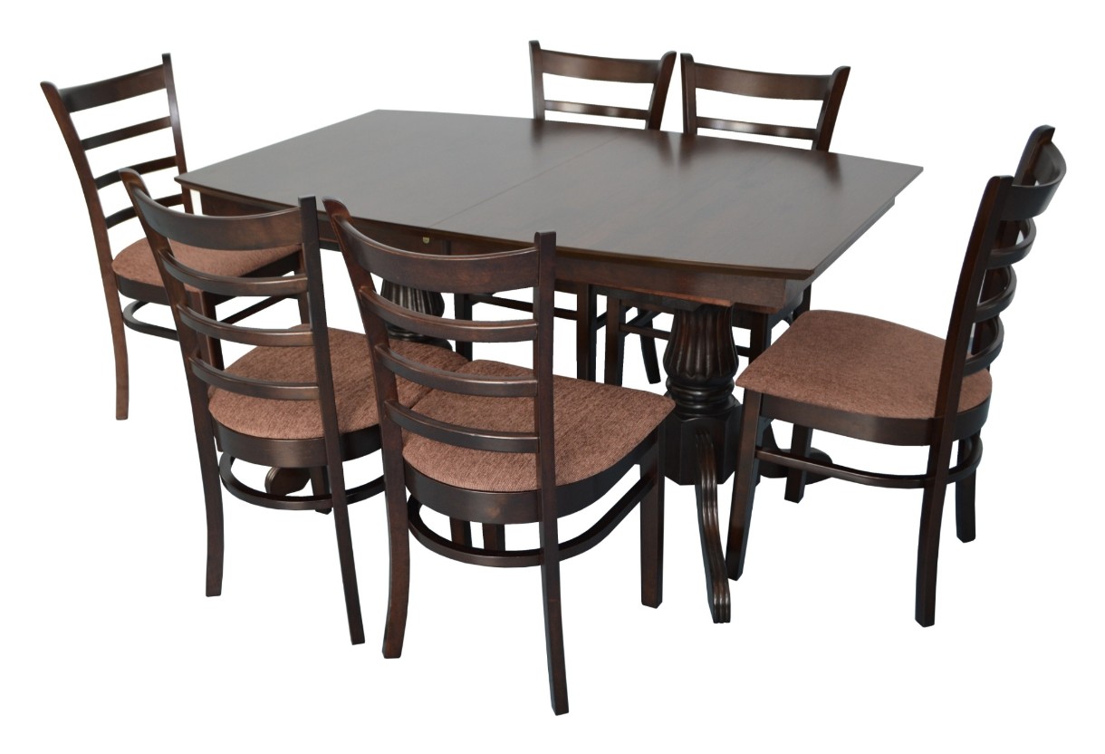 Комплект для столовой Evelin HV-32V Chocolate + 6 Coco Chocolate/F-789 Brown