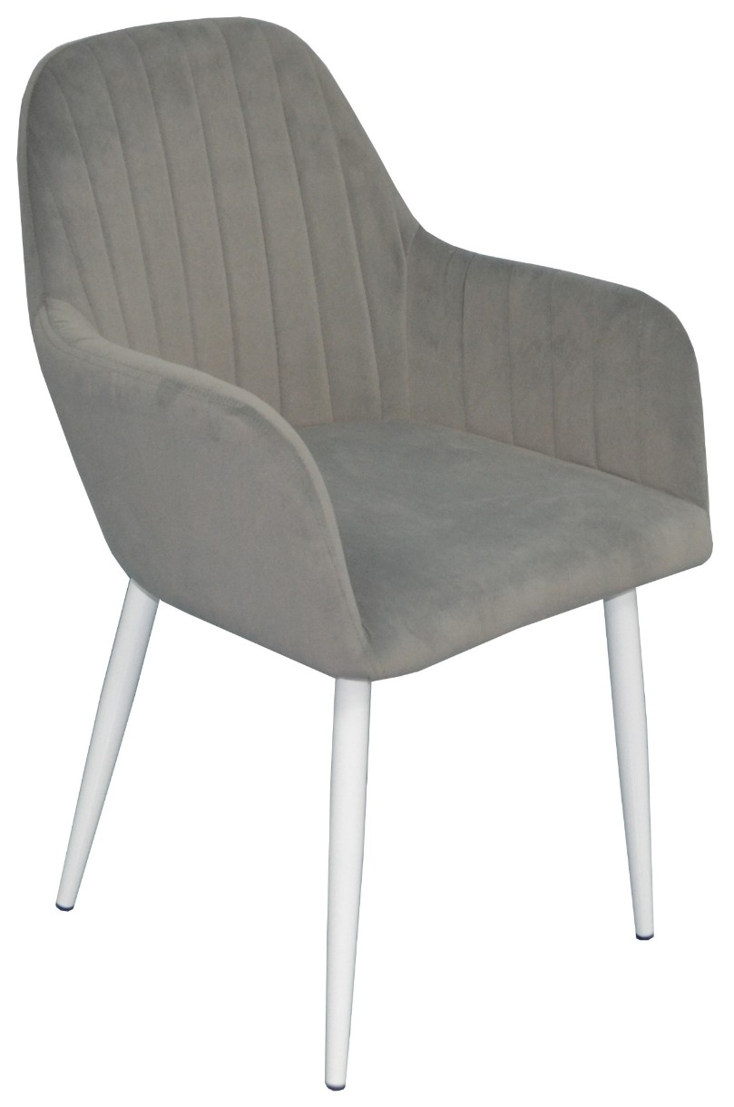 Стул Evelin LC-621 W Light Grey 52 Velur