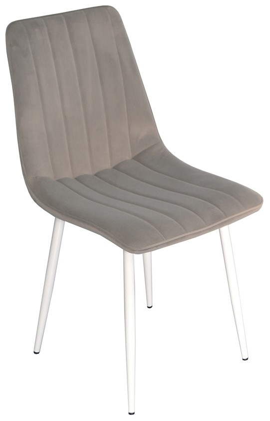 Стул Evelin XR-154 Wh Light Grey 52 Velur
