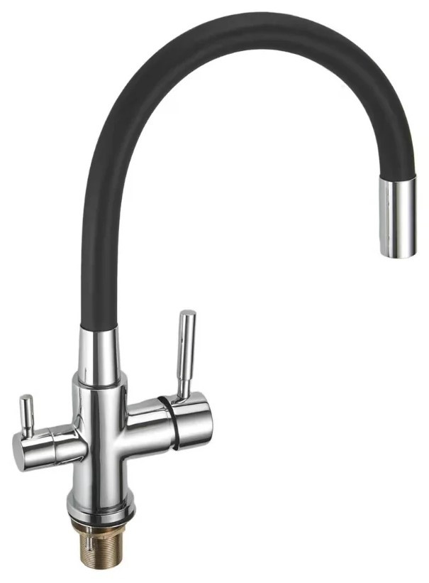Baterie bucătărie Lave 015 K Black/Chrome