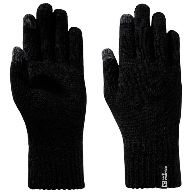 Manuși Jack Wolfskin Rib Glove Black, s.L