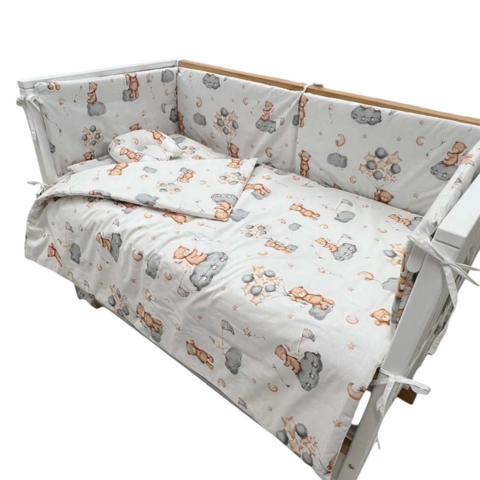 Lenjerie de pat pentru copii ES 120x60cm Teddy 7pcs