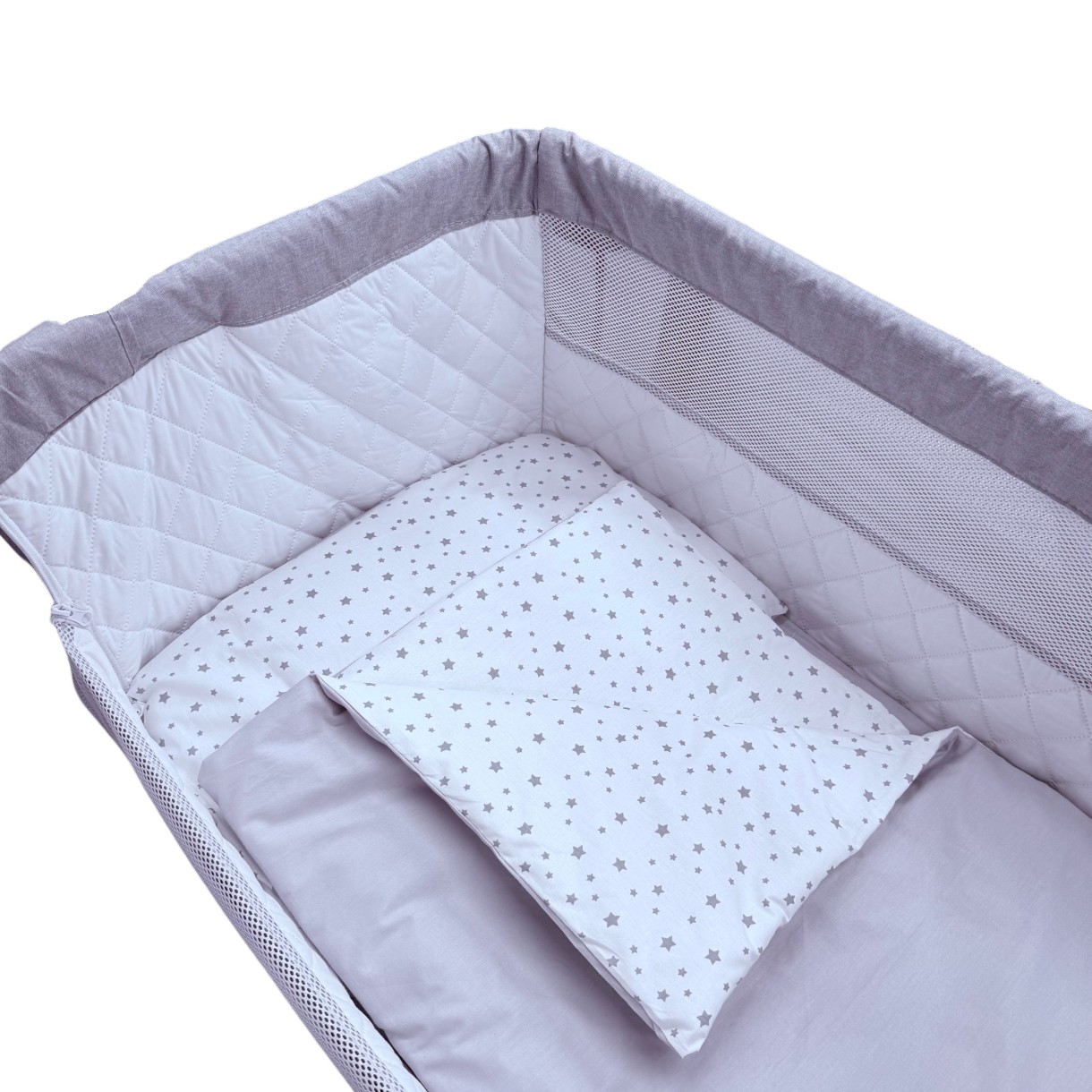 Детское постельное белье ES Grey&Little Grey Stars 5pcs
