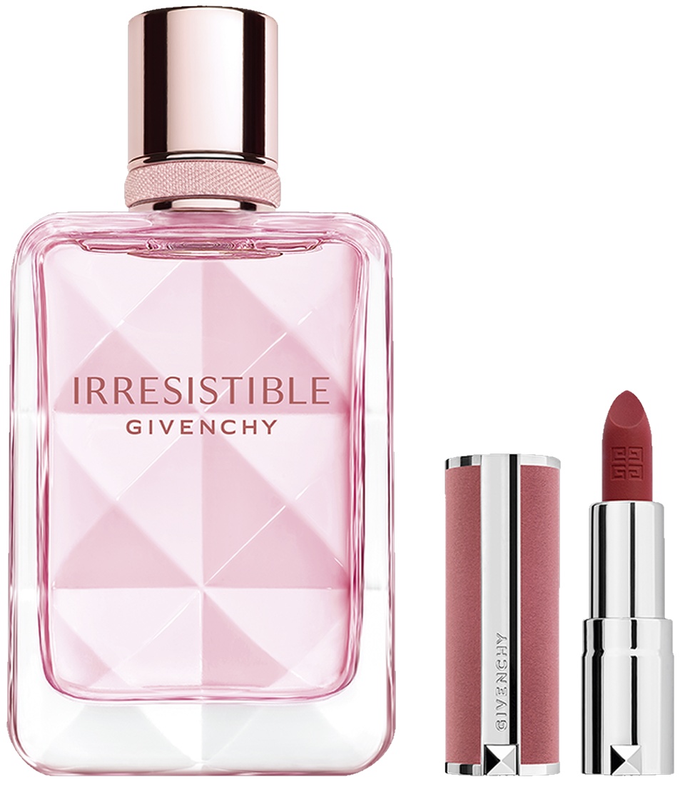 Парфюмерный набор для неё Givenchy Irresistible Very Floral EDP 50ml + Le Rouge Sheer Velvet Mini 27