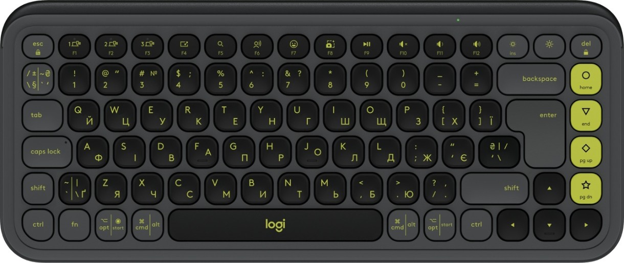 Tastatură Logitech POP Icon Graphite/Green