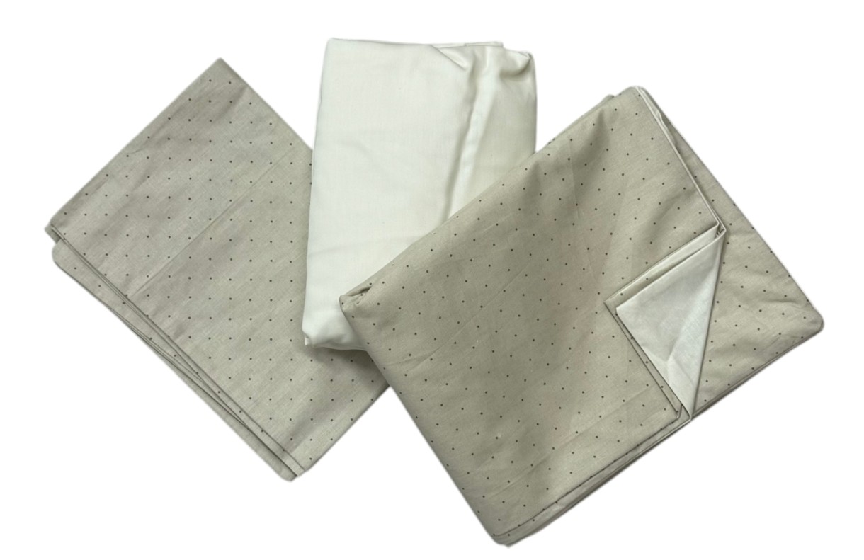 Детское постельное белье ES 160x80cm Beige Dots 3pcs