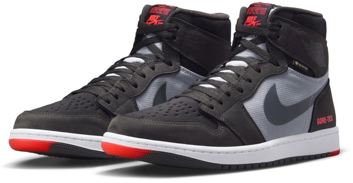 Bocanci pentru bărbați Nike Air Jordan 1 Element Cement Grey/Black/Infrared 23/Dark Charcoal, s.46