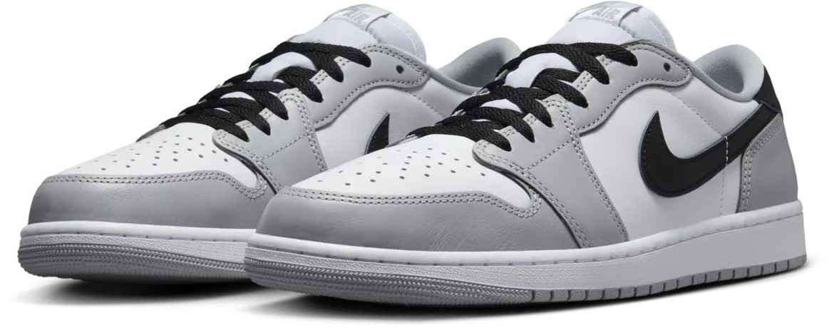 Ghete pentru bărbați Nike Air Jordan 1 Low Og White/Wolf Grey/Black, s.45.5