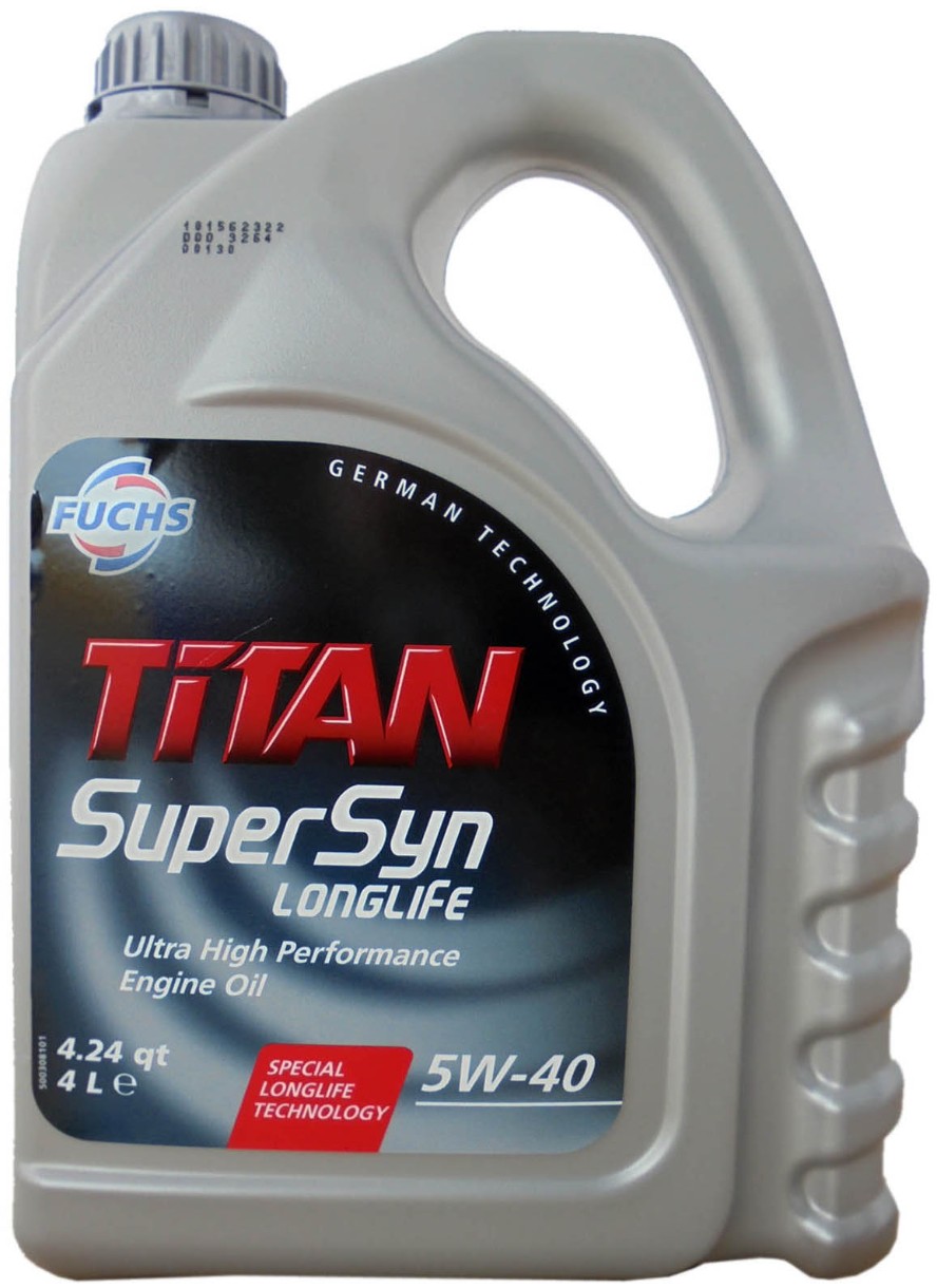 Моторное масло Fuchs Titan Supersyn Longlife 5W-40 4L